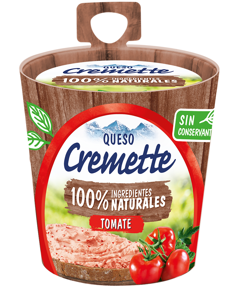 Cremette 100% Ingredientes Naturales Tomate 150g