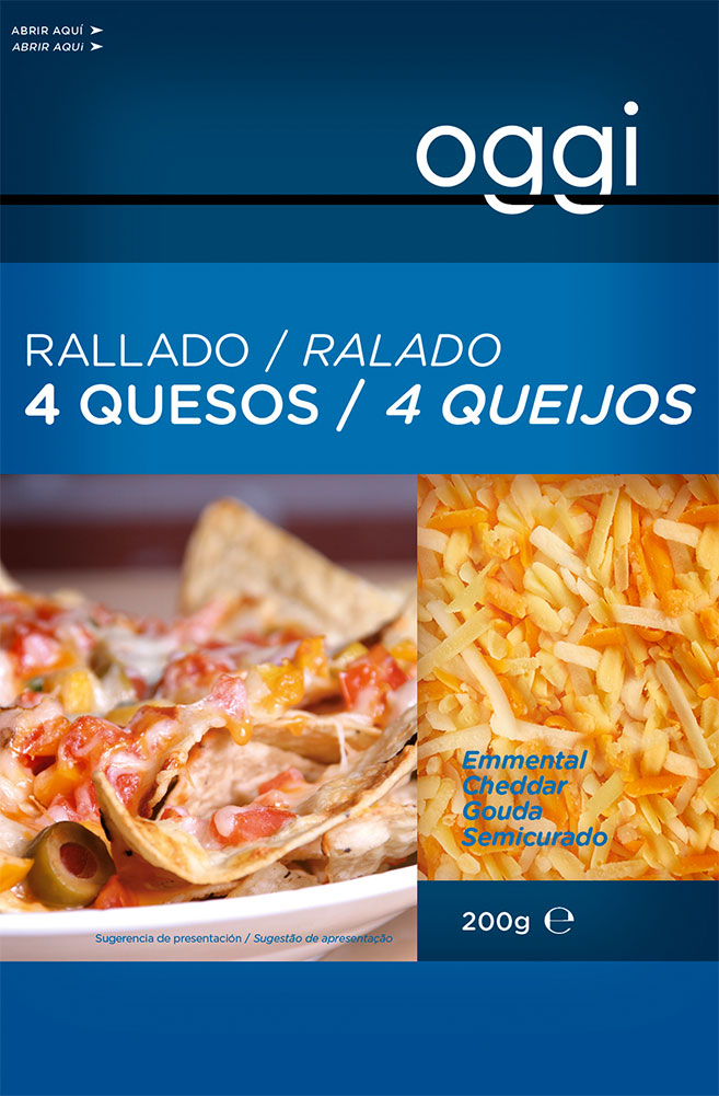 Oggi Rallado 4 Quesos 200g