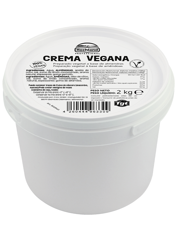 Crema vegana para untar 2kg