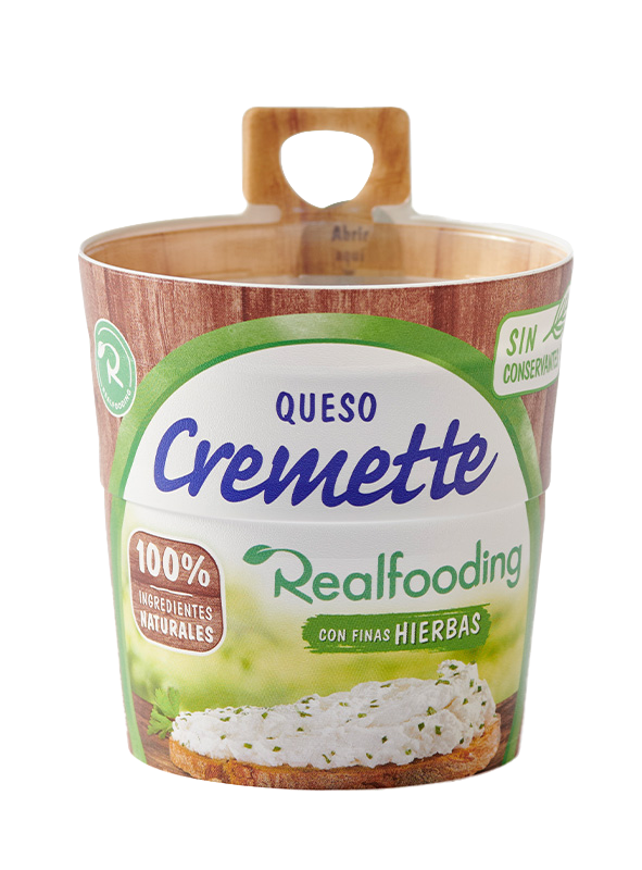 Cremette 100% Ingredientes Naturales Finas Hierbas 150g