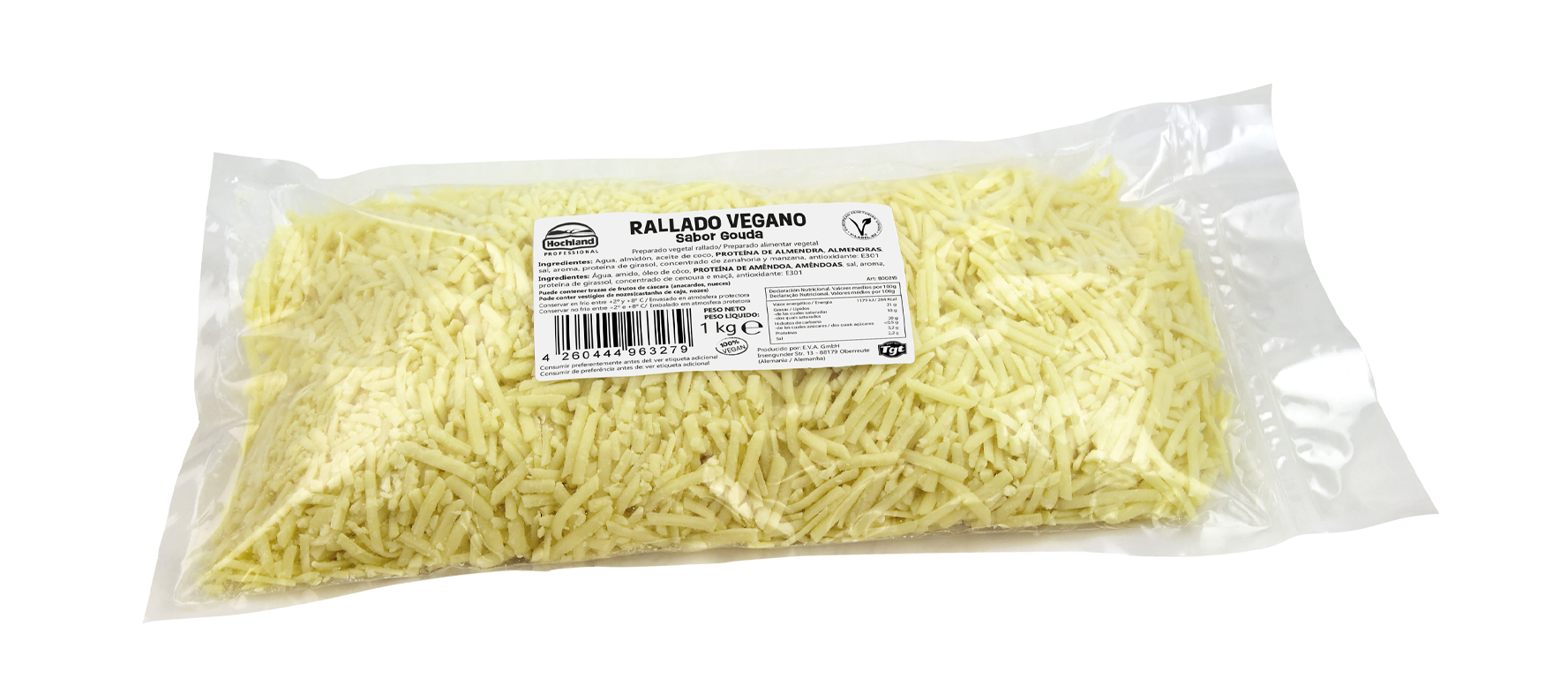 Rallado Vegano sabor Gouda 1kg