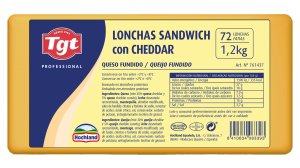 Lonchas Sandwich con cheddar 72L