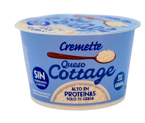 Cremette Queso Cottage 180 g                               100% Ingredientes Naturales