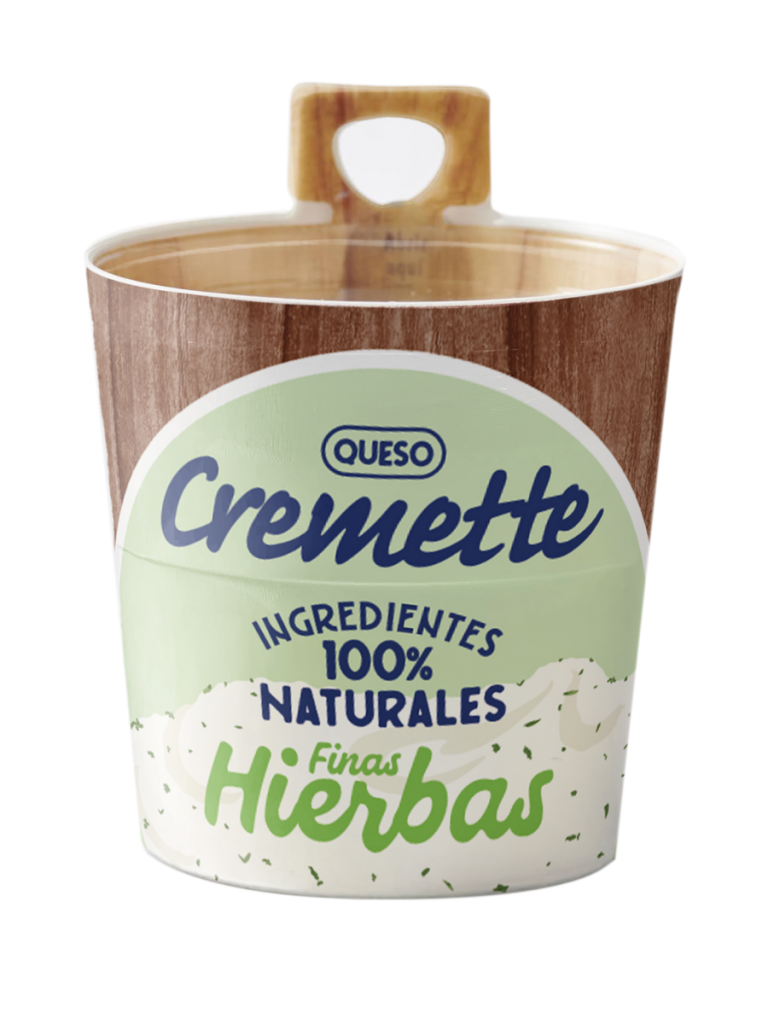Cremette 100% Ingredientes Naturales Finas Hierbas 150g